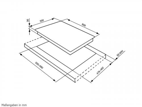 Preview: SMEG SDR 60 XG 3 Gaskochfeld Autark
